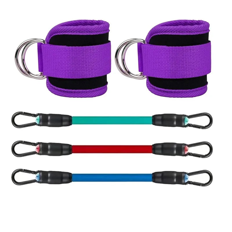 Exercising Resistance Belt, Puller, Leg Strength Training, Tie Strap, Foot Loop Buckle, Elastic Rope Protector, Edge Protection
