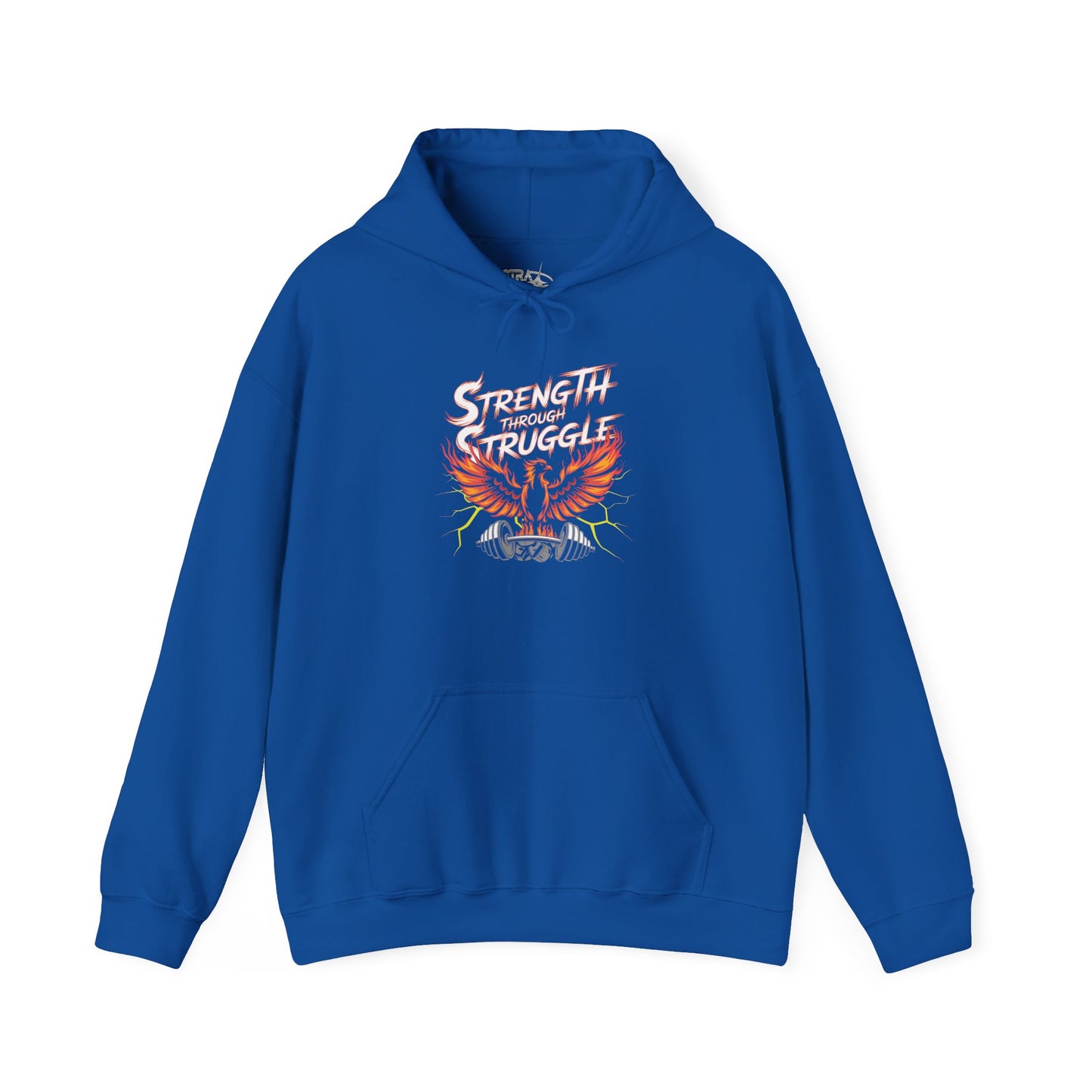 Strength Through Struggle Hoodie — Phoenix Weightlifting Motivational Sweatshirt