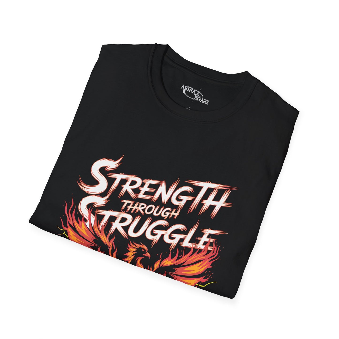 Strength Through Struggle Phoenix T-Shirt — Astra Starz Graphic Fitness Tee