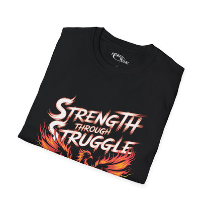 Strength Through Struggle Phoenix T-Shirt — Astra Starz Graphic Fitness Tee