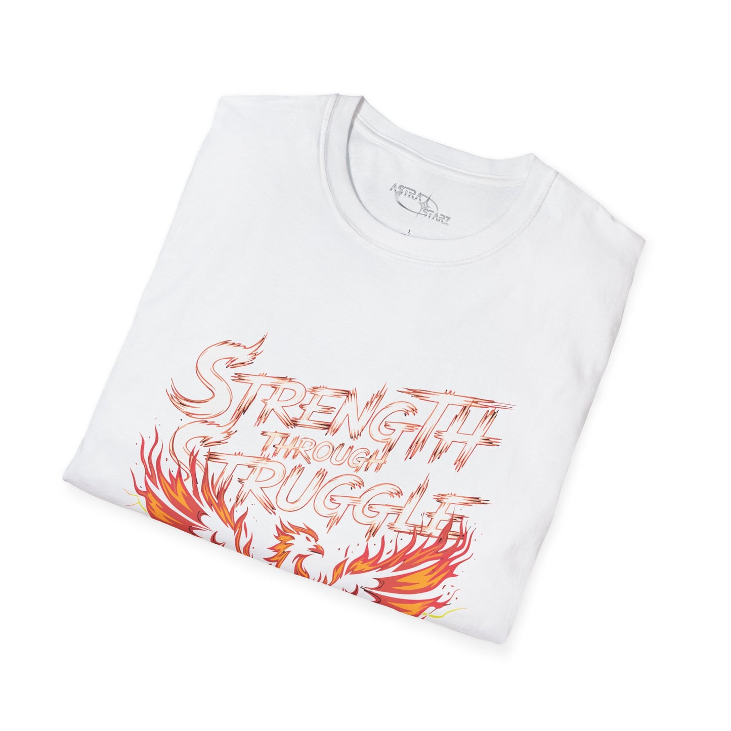 Strength Through Struggle Phoenix T-Shirt — Astra Starz Graphic Fitness Tee