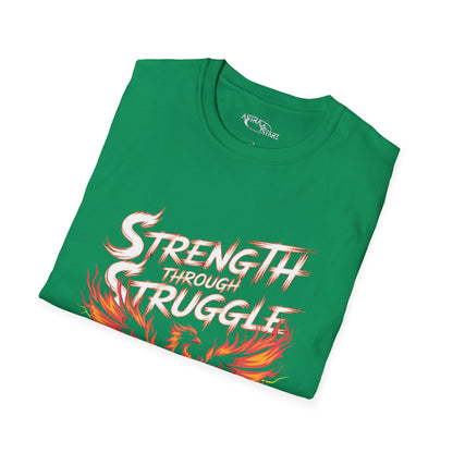 Strength Through Struggle Phoenix T-Shirt — Astra Starz Graphic Fitness Tee