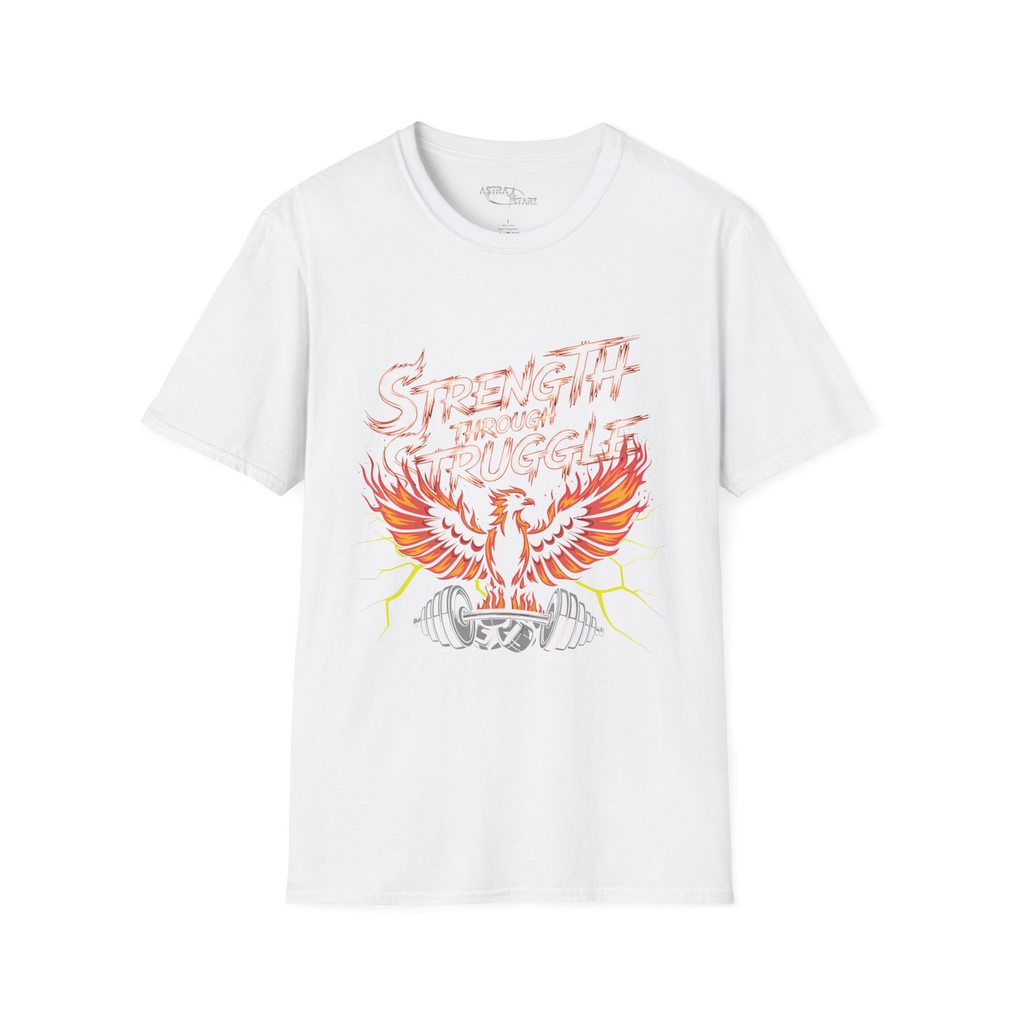 Strength Through Struggle Phoenix T-Shirt — Astra Starz Graphic Fitness Tee