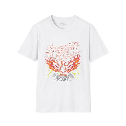 Strength Through Struggle Phoenix T-Shirt — Astra Starz Graphic Fitness Tee