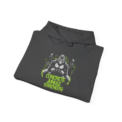 Concrete Jungle Strength Hoodie — Gorilla Gym Weightlifting Hoodie