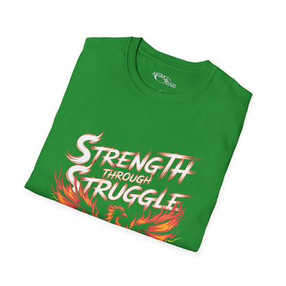 Strength Through Struggle Phoenix T-Shirt — Astra Starz Graphic Fitness Tee