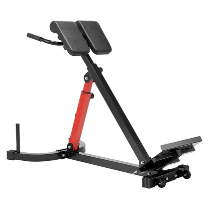 Roman Chair Hyperextension Bench, 350 Lbs Adjustable Extension Machine, Multi-Function Exercise Equipment For Glute, Hamstring, Lower Back, And Ab Workout, Fitness Weight Bench For Home Gym