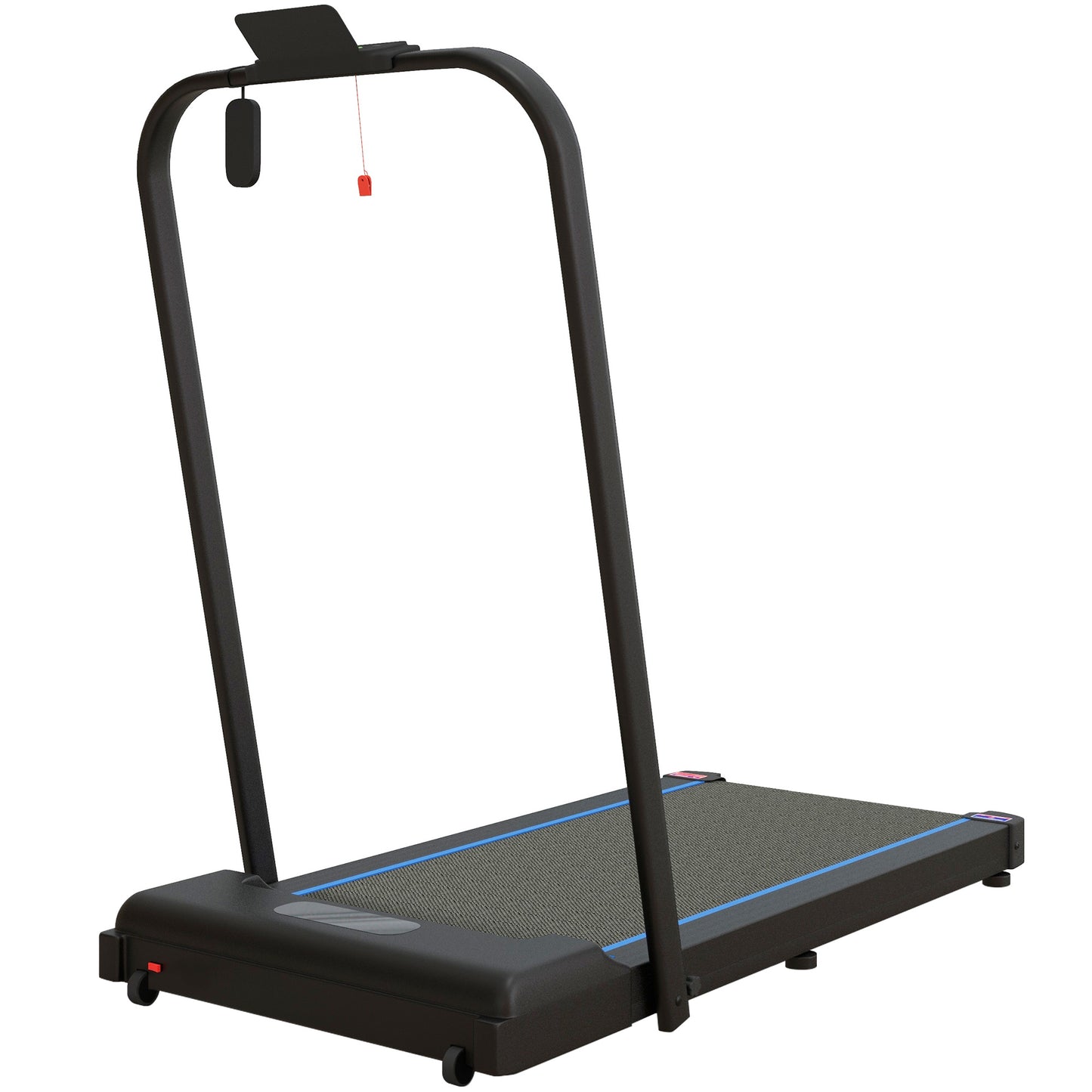 SPORTNOW 2.5HP Walking Pad, 1-6km/h Folding Treadmill With Remote Control And LED Display For Home Gym Office, Blue