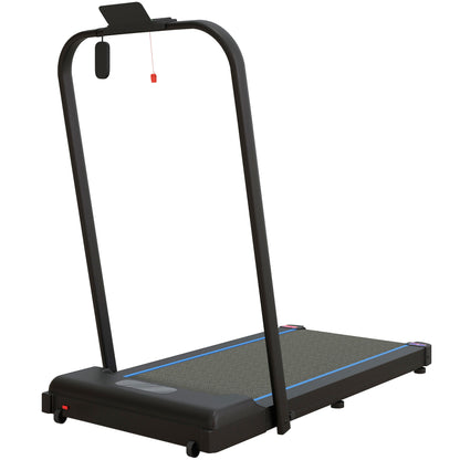 SPORTNOW 2.5HP Walking Pad, 1-6km/h Folding Treadmill With Remote Control And LED Display For Home Gym Office, Blue