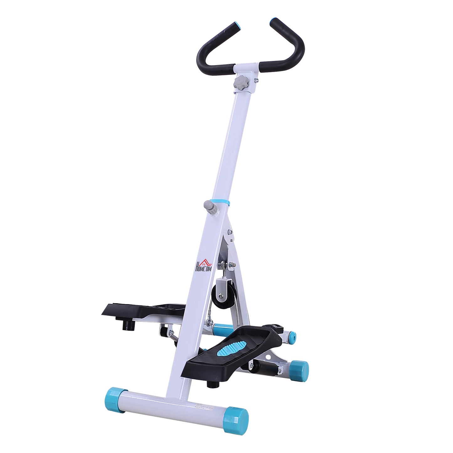 Stepper W/ Handle Hand Grip Workout Fitness Machine For Fitness Aerobic Exercise Home Gym White