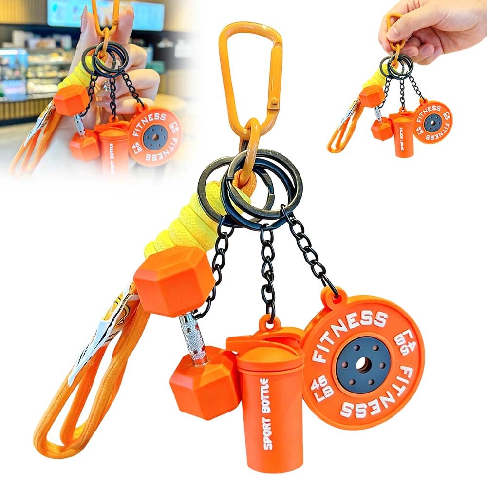 4-Pack Mini Gym Keychain Set