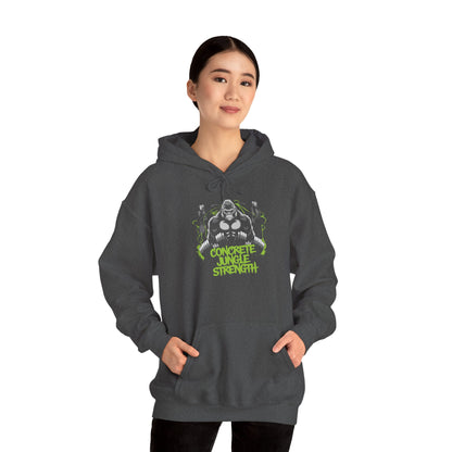 Concrete Jungle Strength Hoodie — Gorilla Gym Weightlifting Hoodie