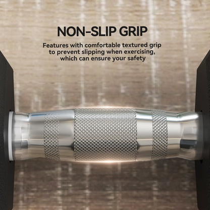 2x17.5KG Rubber Hex Dumbbell Portable Hand Weights Dumbbell Home Gym