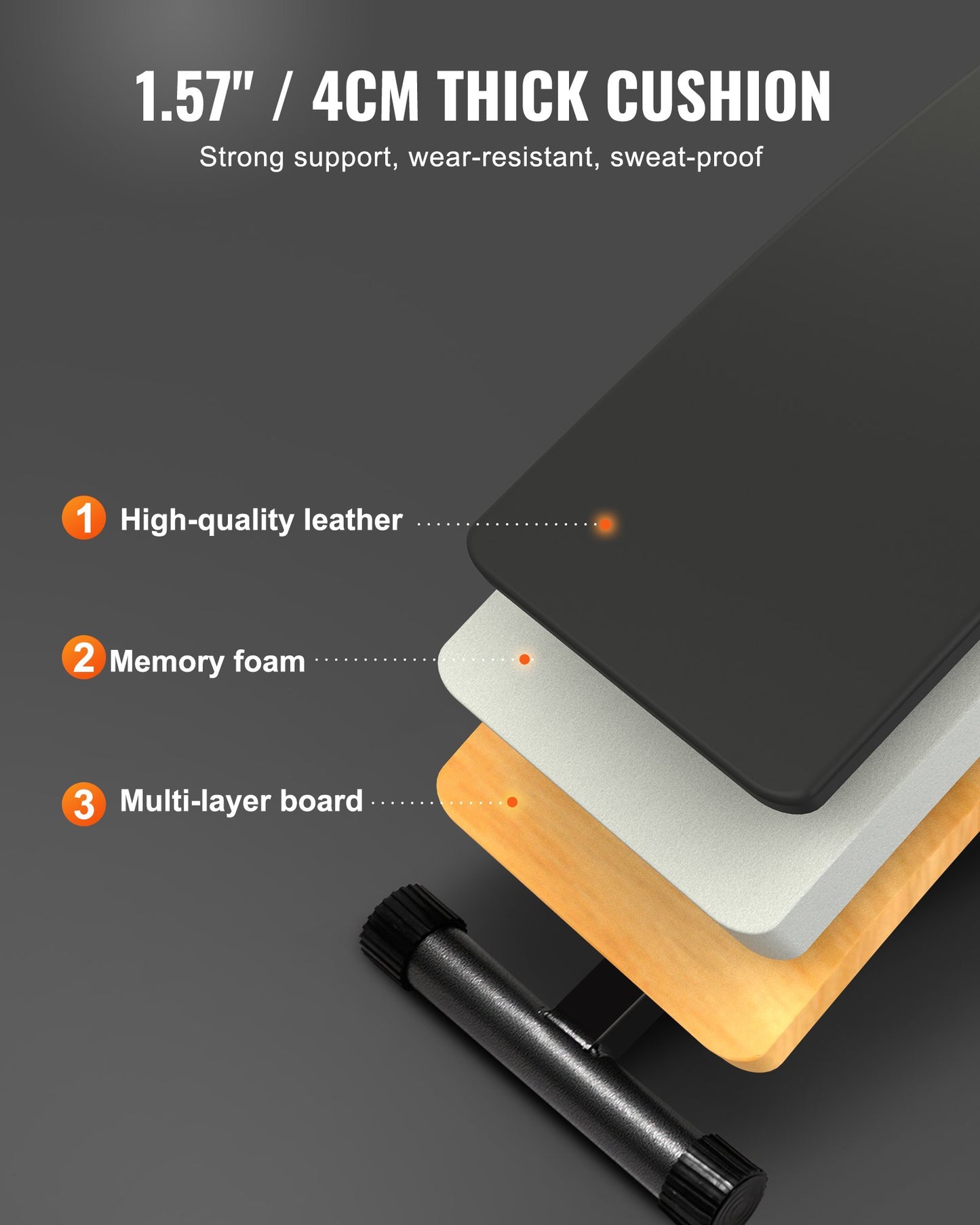 Sit Up Bench, Folding Curved Decline Ab Bench, With 5 Adjustable Height Settings, Heavy-Duty Steel, Non-Slip Design, 500 Lbs Capacity For Home Gym Workouts, Strength Training, Full Body Muscles