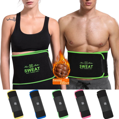 Waist Trimmer for Women Men Sweat Band Waist Trainer Corset Stomach Wraps for Weight Loss Neoprene Body Shaper Belt Shapewear