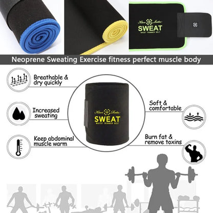Waist Trimmer for Women Men Sweat Band Waist Trainer Corset Stomach Wraps for Weight Loss Neoprene Body Shaper Belt Shapewear