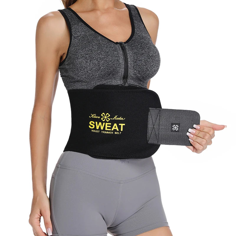 Waist Trimmer for Women Men Sweat Band Waist Trainer Corset Stomach Wraps for Weight Loss Neoprene Body Shaper Belt Shapewear
