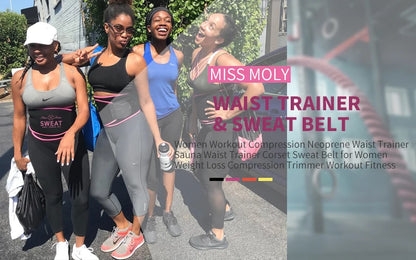 Waist Trimmer for Women Men Sweat Band Waist Trainer Corset Stomach Wraps for Weight Loss Neoprene Body Shaper Belt Shapewear