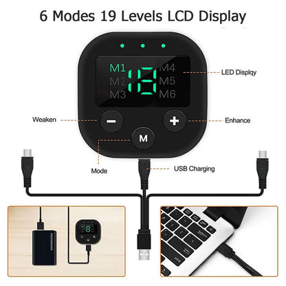 New USB Rechargeable EMS Muscle Stimulator ABS Arm 3 IN 1 Trainer Smart Wireless Fitness Abdominal Training Electric Body Slim