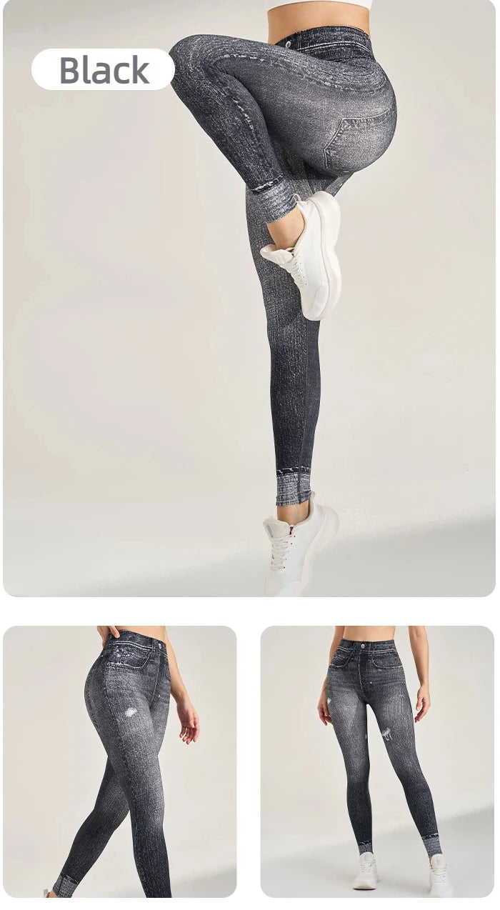 2 Pack Women's High Waisted Sexy Butt Lifting Seamless Solid Color Yoga Leggings Elastic And Breathable Fitness Sports Pants