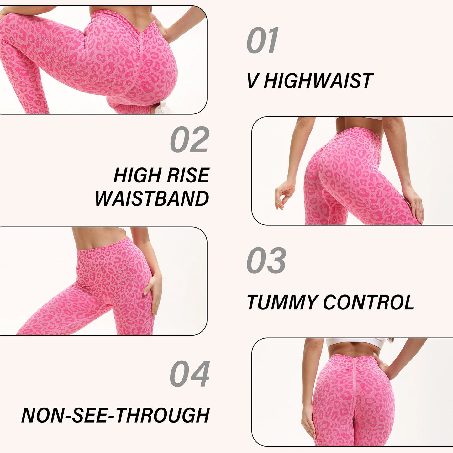 2 Pack Women's High Waisted Sexy Butt Lifting Seamless Solid Color Yoga Leggings Elastic And Breathable Fitness Sports Pants