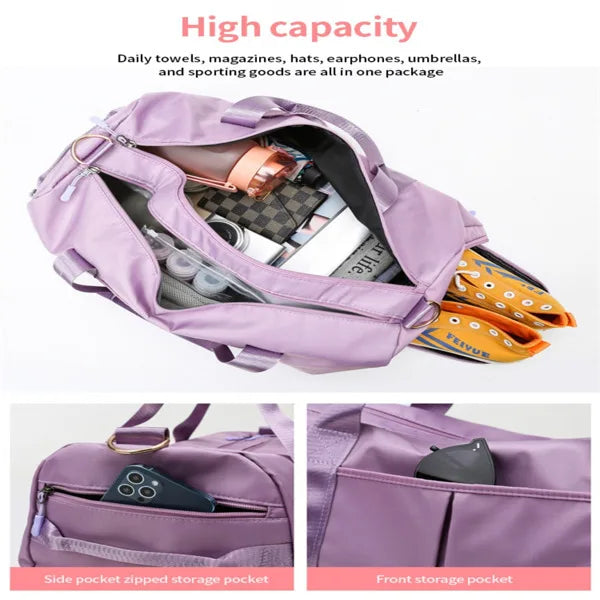 Stylish Unisex Waterproof Yoga Bag with Dry-Wet Separation, Large Capacity for Sports, Fitness, and Travel –Indoor & Outdoor Use
