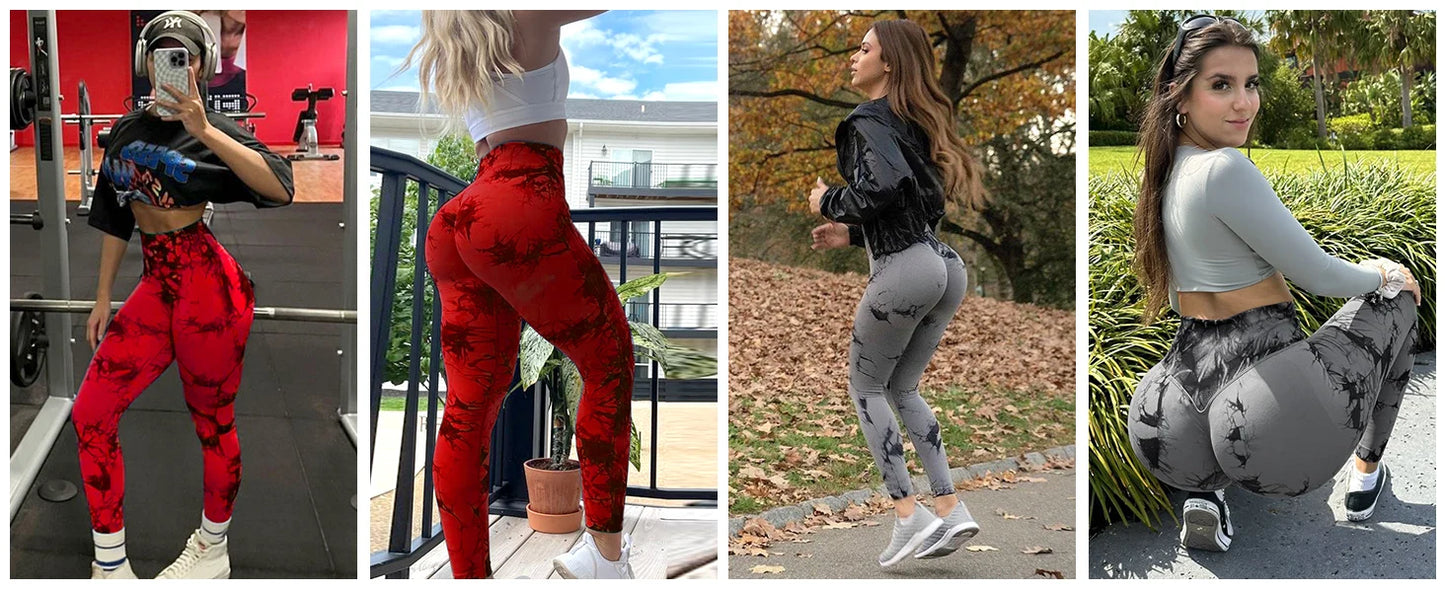 2 Pack Women's High Waisted Sexy Butt Lifting Seamless Solid Color Yoga Leggings Elastic And Breathable Fitness Sports Pants