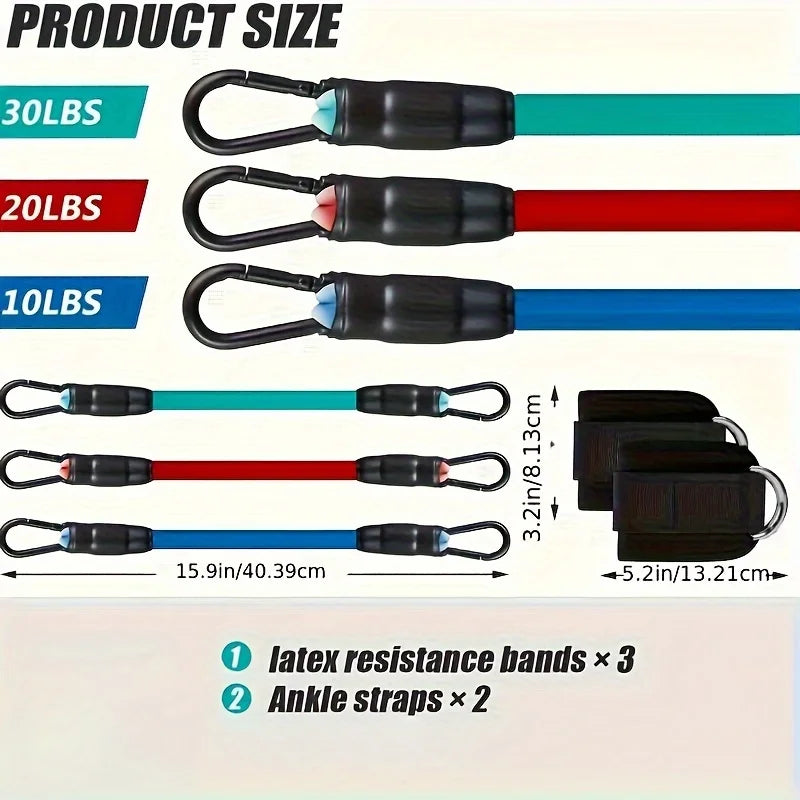 Exercising Resistance Belt, Puller, Leg Strength Training, Tie Strap, Foot Loop Buckle, Elastic Rope Protector, Edge Protection