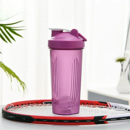 600ml Portable Protein Powder Shaker Bottle Leak Proof Water Bottle for Gym Fitness Training Sport Shaker Mixing Cup with Scale