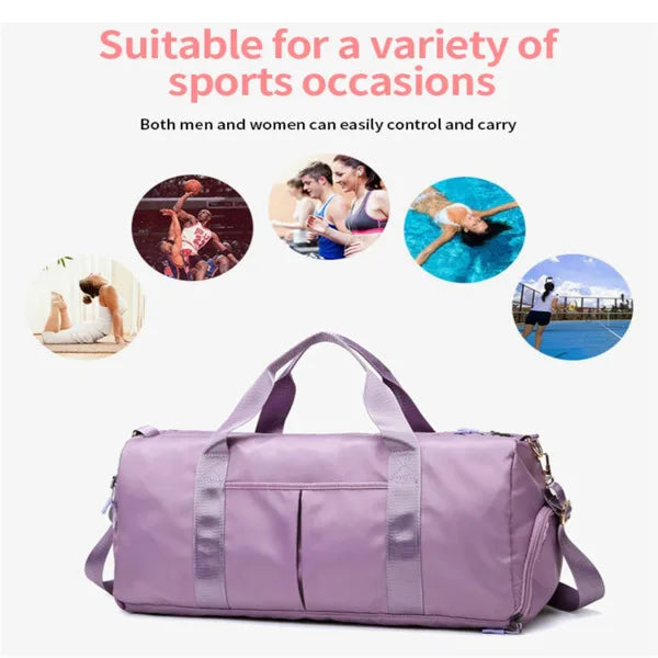 Stylish Unisex Waterproof Yoga Bag with Dry-Wet Separation, Large Capacity for Sports, Fitness, and Travel –Indoor & Outdoor Use