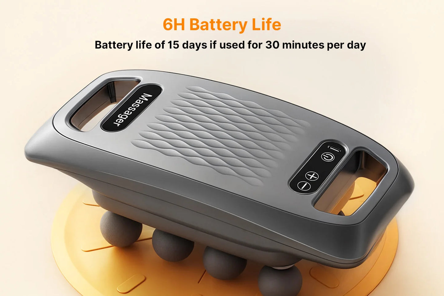 1pc Ten Head Percussion Massage Gun: USB Rechargeable, Deep Tissue Muscle Relaxation, 9 Intensity Levels, Silent