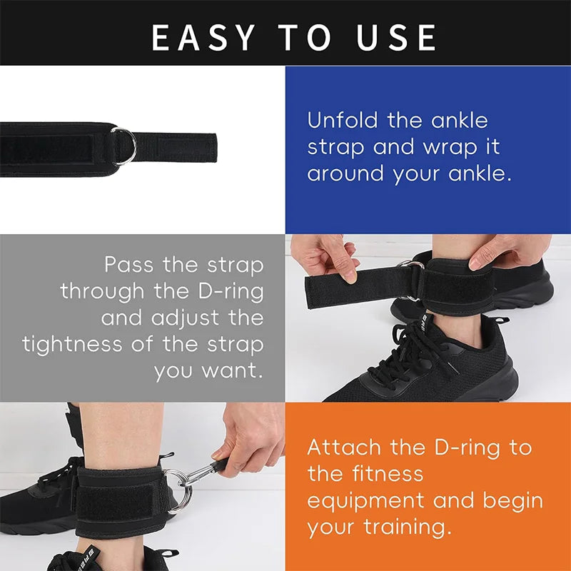 Exercising Resistance Belt, Puller, Leg Strength Training, Tie Strap, Foot Loop Buckle, Elastic Rope Protector, Edge Protection