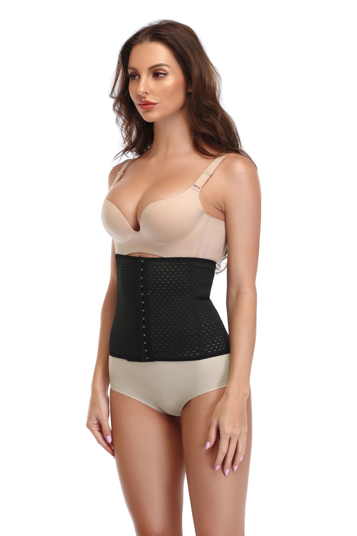 Lilvigor Slimming Waist Trainer Belt Shapewear Women Belly Cincher Body Shaper Fat Compression Strap Girdles Firm Hook Corset