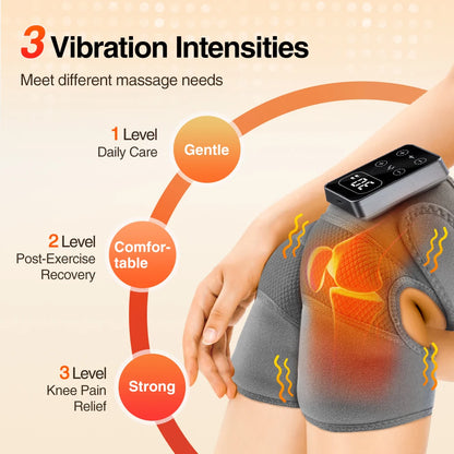 Heating Massage Knee Pad Shoulder Elbow Smart Vibration Hot Compress Protemote Blood Circulation Muscle Relax Joint Massager