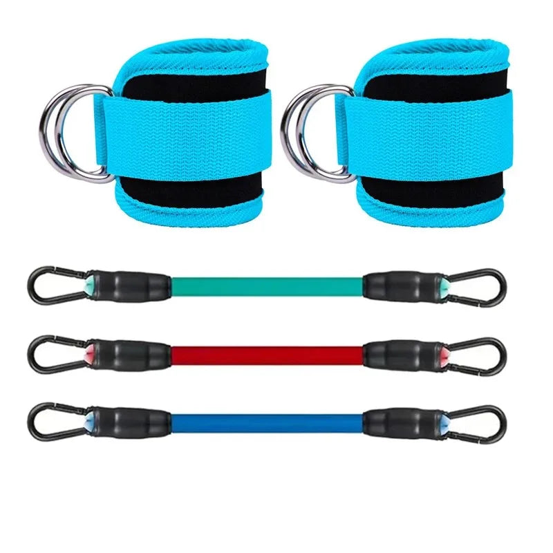 Exercising Resistance Belt, Puller, Leg Strength Training, Tie Strap, Foot Loop Buckle, Elastic Rope Protector, Edge Protection