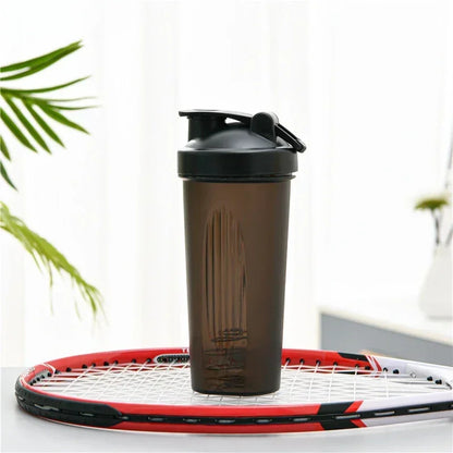 600ml Portable Protein Powder Shaker Bottle Leak Proof Water Bottle for Gym Fitness Training Sport Shaker Mixing Cup with Scale