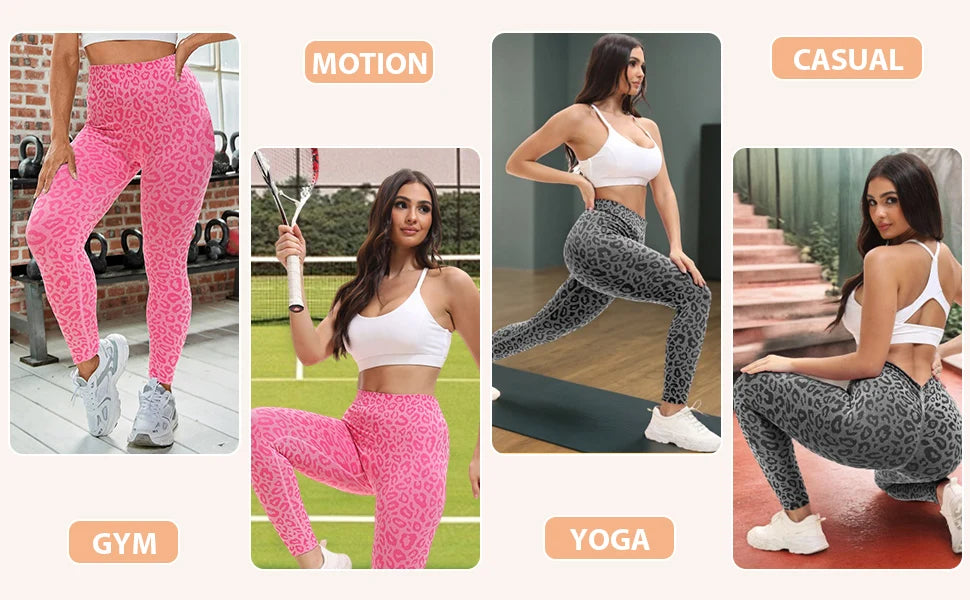 2 Pack Women's High Waisted Sexy Butt Lifting Seamless Solid Color Yoga Leggings Elastic And Breathable Fitness Sports Pants