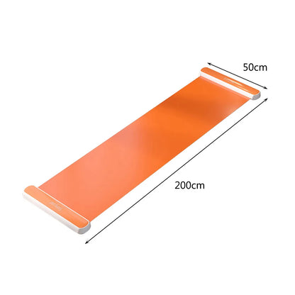 180/200CM Yoga Sliding Mat Sport Fitness Glide Pilates Skating Training Board Mat for Ice Hockey Roller Skating Leg Exercise