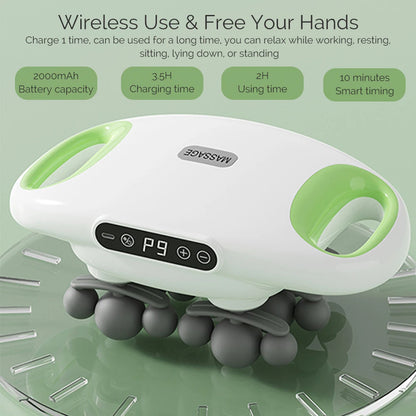 18-Head Fascia Gun High Frequency Vibration Deep Tissue Muscle Stimulate Muscle Fascia Body Massager Red Light Masajeador