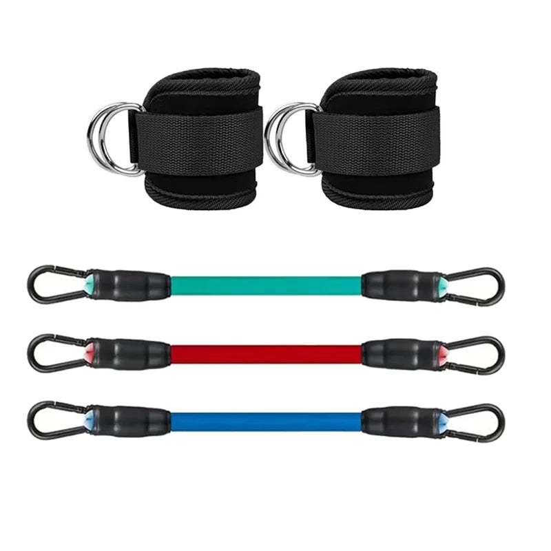 Exercising Resistance Belt, Puller, Leg Strength Training, Tie Strap, Foot Loop Buckle, Elastic Rope Protector, Edge Protection