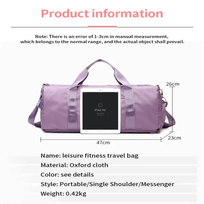 Stylish Unisex Waterproof Yoga Bag with Dry-Wet Separation, Large Capacity for Sports, Fitness, and Travel –Indoor & Outdoor Use