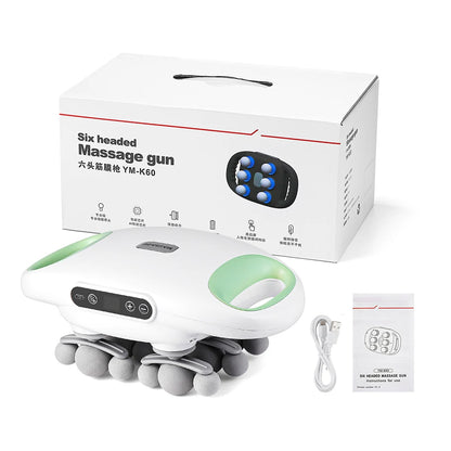 18-Head Fascia Gun High Frequency Vibration Deep Tissue Muscle Stimulate Muscle Fascia Body Massager Red Light Masajeador