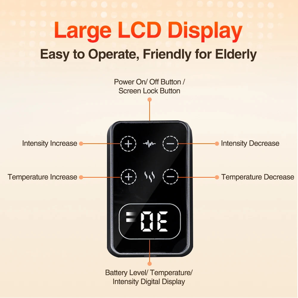 Heating Massage Knee Pad Shoulder Elbow Smart Vibration Hot Compress Protemote Blood Circulation Muscle Relax Joint Massager