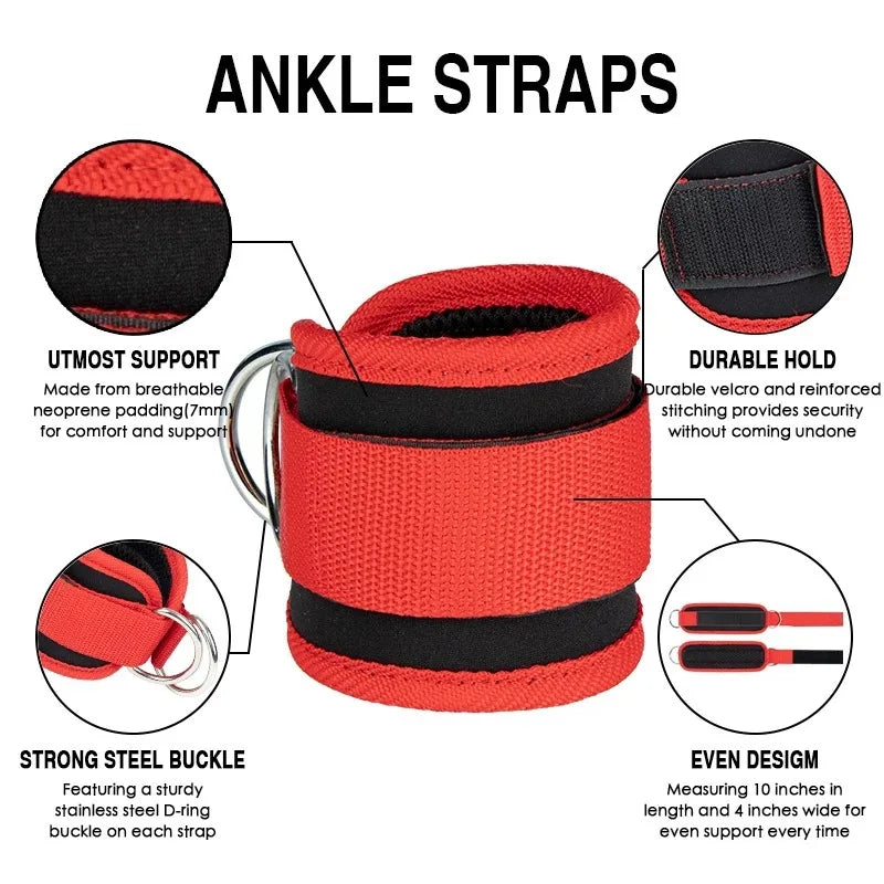 Exercising Resistance Belt, Puller, Leg Strength Training, Tie Strap, Foot Loop Buckle, Elastic Rope Protector, Edge Protection