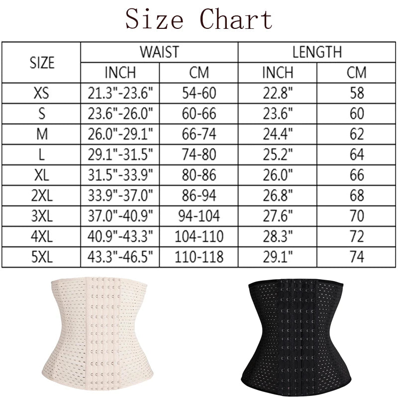 Lilvigor Slimming Waist Trainer Belt Shapewear Women Belly Cincher Body Shaper Fat Compression Strap Girdles Firm Hook Corset