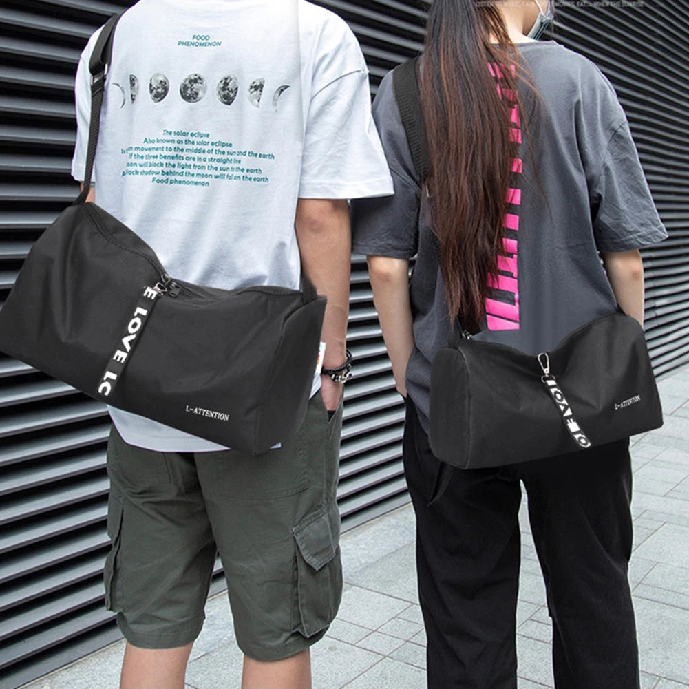 Portable Yoga Gym Sports Bag Multifunction Fashion Fitness Travel Handbag 600D Nylon Adjustable Strap for Weekend Training