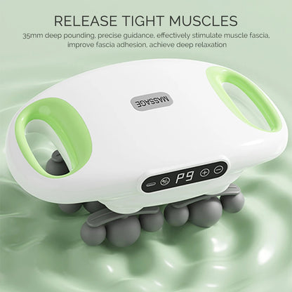 18-Head Fascia Gun High Frequency Vibration Deep Tissue Muscle Stimulate Muscle Fascia Body Massager Red Light Masajeador