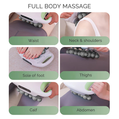 18-Head Fascia Gun High Frequency Vibration Deep Tissue Muscle Stimulate Muscle Fascia Body Massager Red Light Masajeador