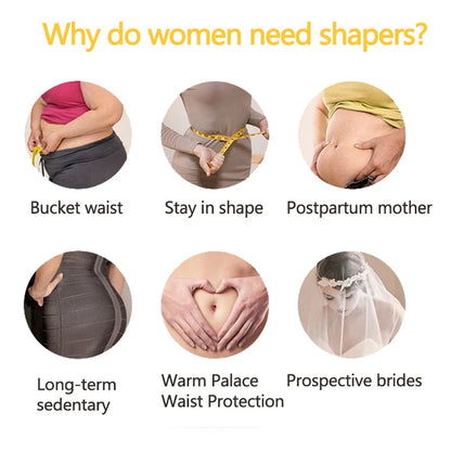 Lilvigor Slimming Waist Trainer Belt Shapewear Women Belly Cincher Body Shaper Fat Compression Strap Girdles Firm Hook Corset