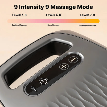 1pc Ten Head Percussion Massage Gun: USB Rechargeable, Deep Tissue Muscle Relaxation, 9 Intensity Levels, Silent